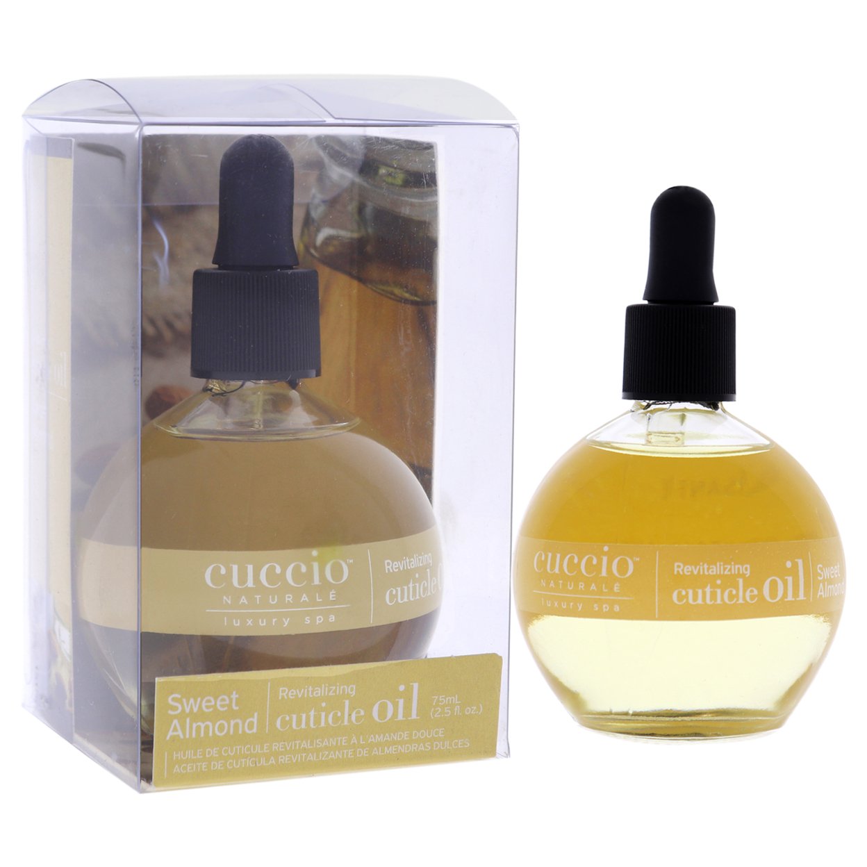 Cuccio Naturale Revitalizing Cuticle Oil Sweet Almond 2.5 fl oz Nourish Renew Restore