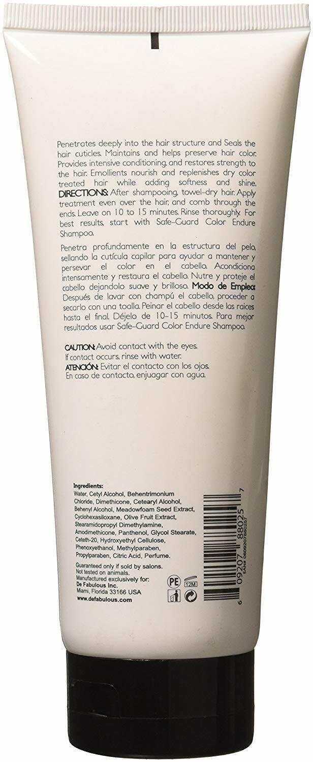 De Fabulous Safe Guard Color Endure Treatment Tube 8.5 fl oz