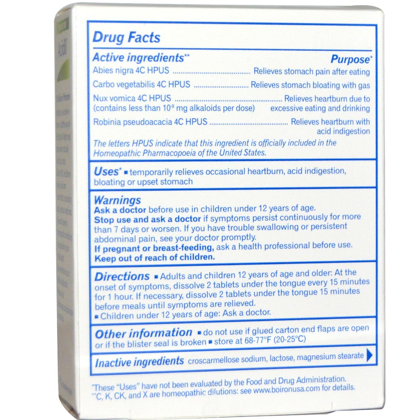 Boiron Acidil Heartburn 60 Tabs , Pack of 2