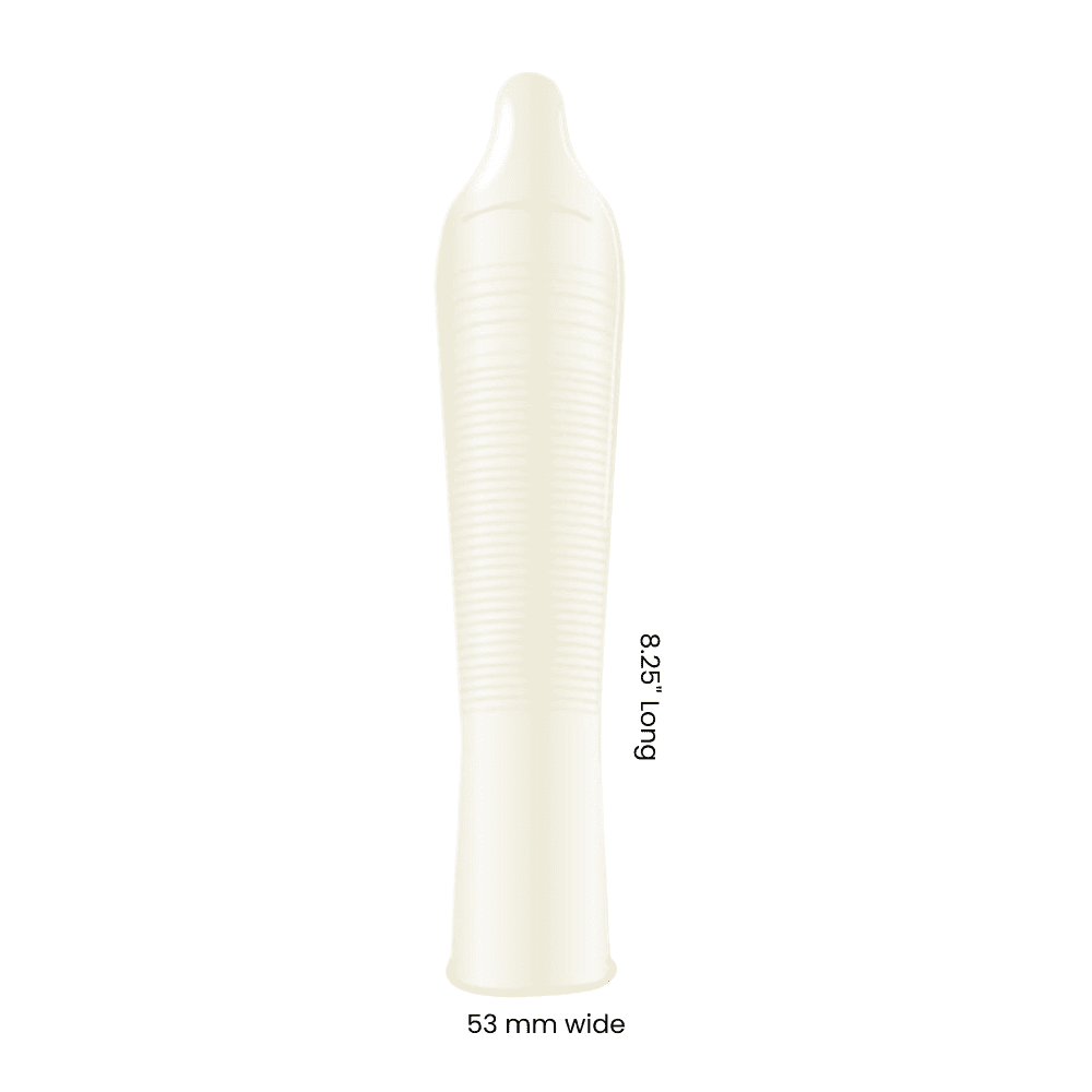 Caution Wear Wild Rose Ribbed Lubricated Condoms (12 Condoms)