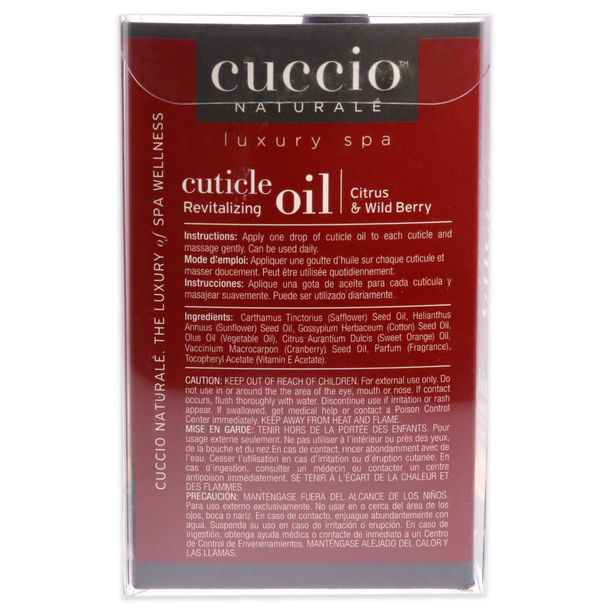 Cuccio Naturale Revitalizing Cuticle Oil Citrus & Wild Berry 2.5 fl oz Nourish Renew Restore