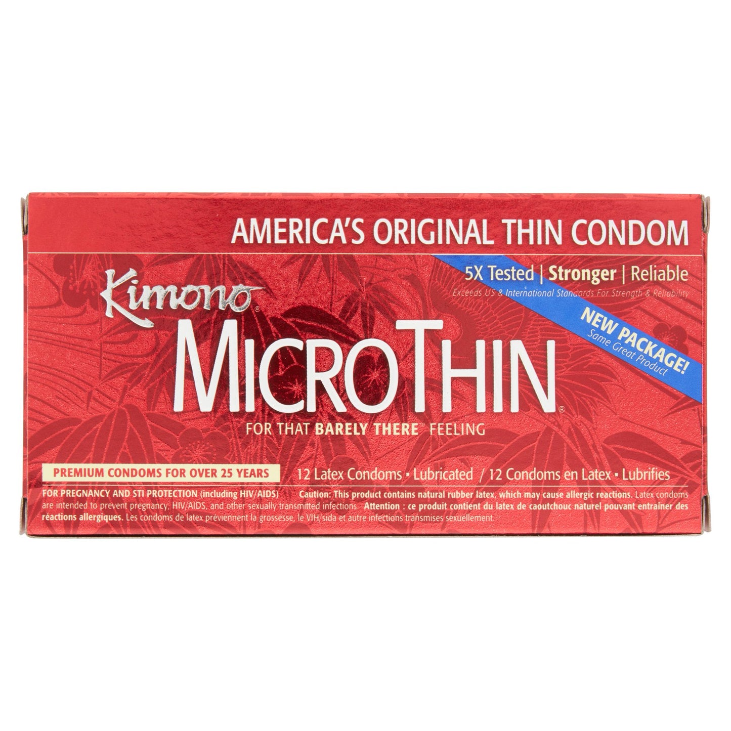 Mayer Laboratories Kimono Ultra Thin Lubricated Latex Condoms - 12 Pack