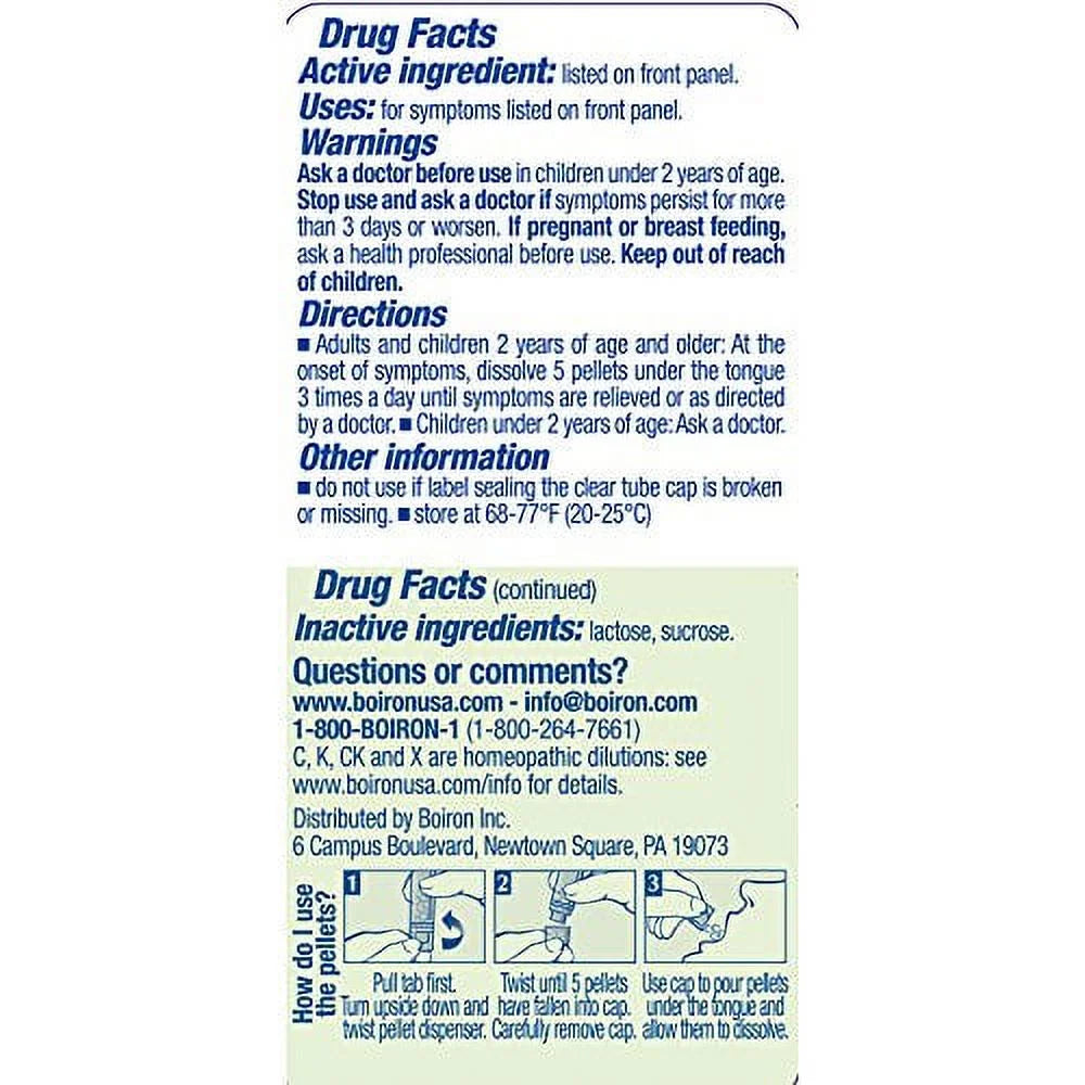 Boiron Cinchona Officinalis 30C, Homeopathic Medicine for Diarrhea, Gas and Bloating (Pack of 5)