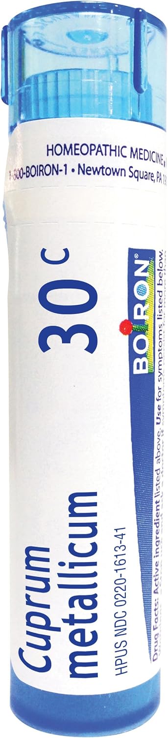 Boiron Cuprum Metallicum 30C, 80 Pellets, Homeopathic Medicine for Leg Cramps and Muscle Cramps