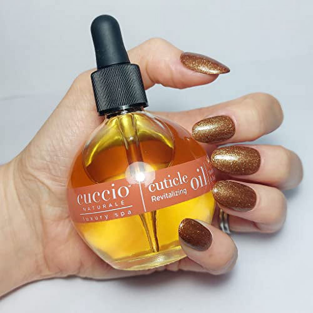 Cuccio Naturale Vanilla Bean and Sugar Cuticle Revitalizing Oil - Moisturizes and Strengthens Nails and Cuticles - Soothing and Nourishing - Paraben and Cruelty Free with Natural Ingredients - 2.5 oz