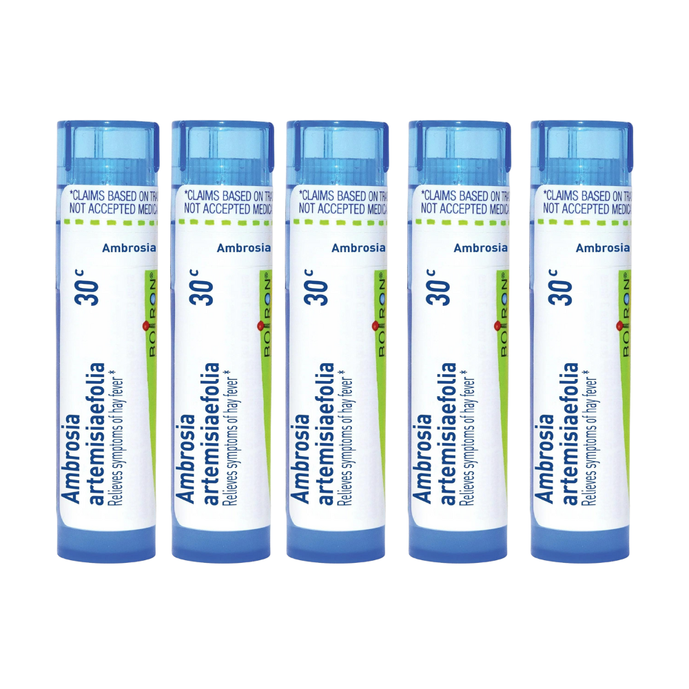 Boiron Ambrosia Artemisiaefolia 30c, Homeopathic Medicine for Ragweed Allergy Relief, 80 Pellets (5 Pack)