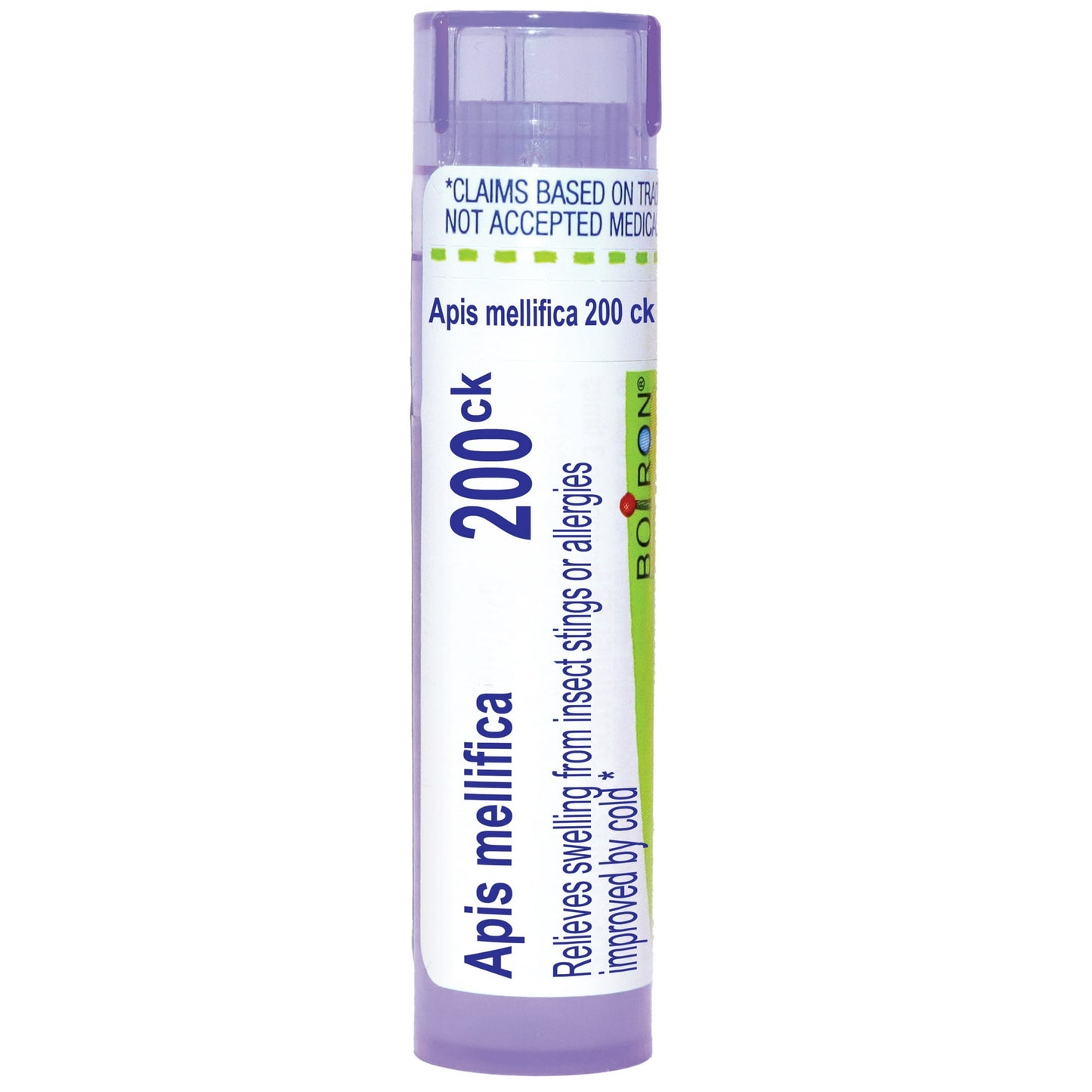 Boiron Apis Mellifica 200CK, Homeopathic Medicine for Swelling From Insect Stings Or Allergies Improved By Cold, 80 Pellets