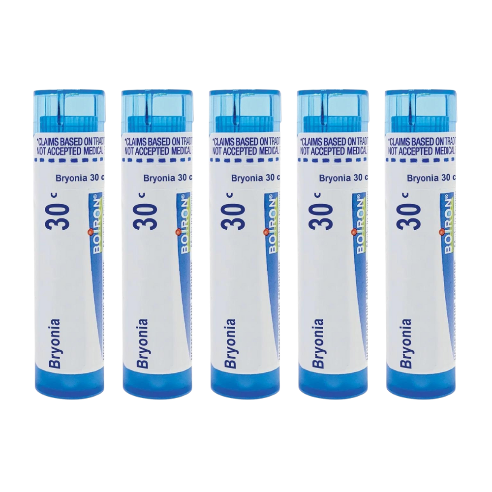Boiron Bryonia 30C, Homeopathic Medicine for Pain Relief, 80 Pellets (Pack of 5)