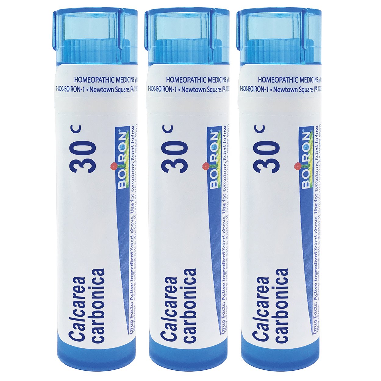 Boiron Calcarea Carbonica 30C, Homeopathic Medicine for Cradle Cap Relief, 3 Count (3 x 80 Pellets)