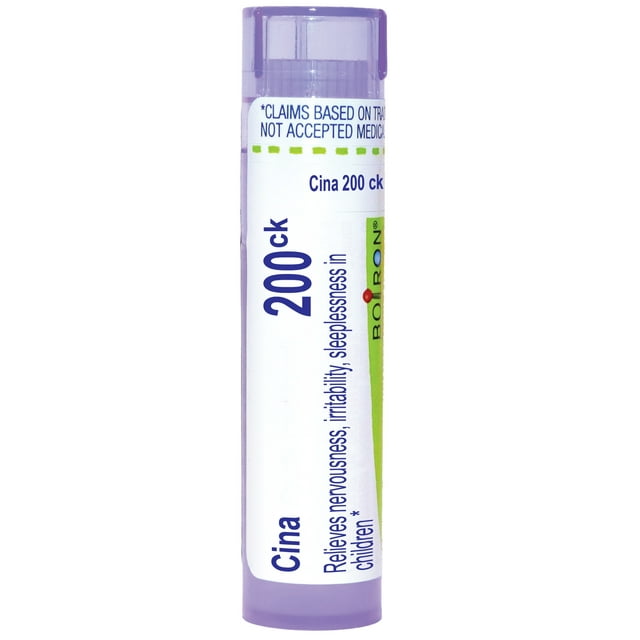 Boiron Cina 200CK, Homeopathic Medicine for Nervousness, Irritability, Sleeplessness In Children, 3 Count (3 x 80 Pellets)