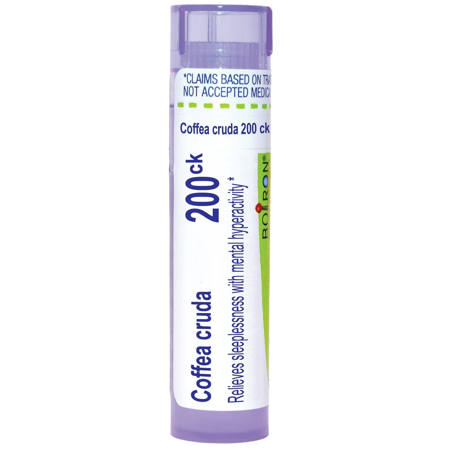 Boiron Coffea Cruda 200CK, Homeopathic Medicine for Sleeplessness With Mental Hyperactivity, 80 Pellets