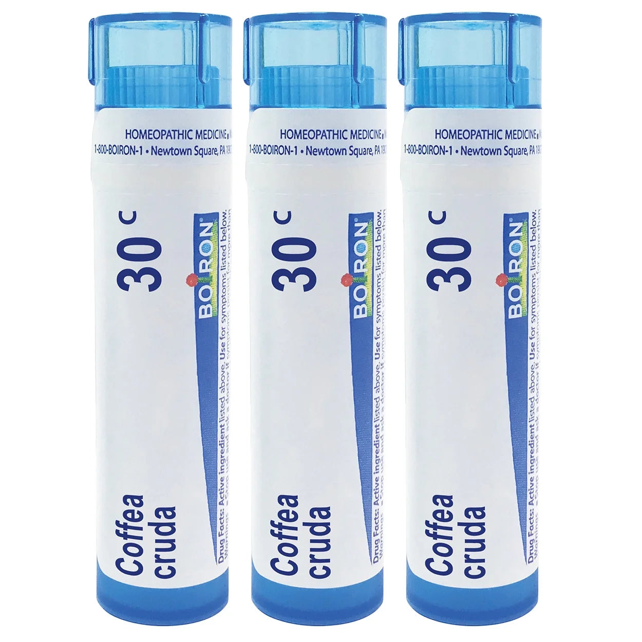 Boiron Coffea Cruda 30C, Homeopathic Medicine for Sleeplessness With Mental Hyperactivity, 80 Pellets (3 Pack)