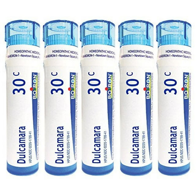 Boiron Dulcamara 30C, Homeopathic Medicine for Joint Pain Triggered By Dampness, 80 Pellets (5 Pack)