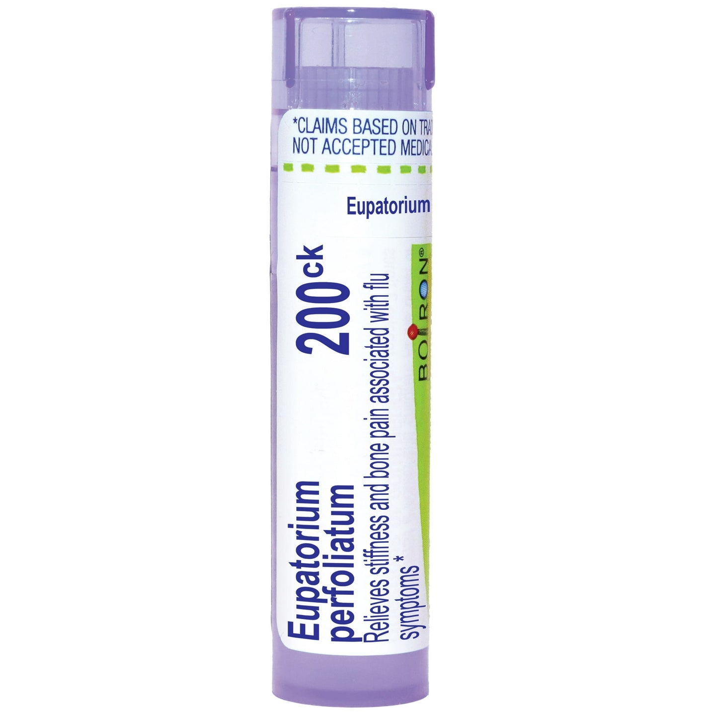 Boiron Eupatorium Perfoliatum 200CK, Homeopathic Medicine for Stiffness And Bone Pain Associated With Flu Symptoms, 80 Pellets
