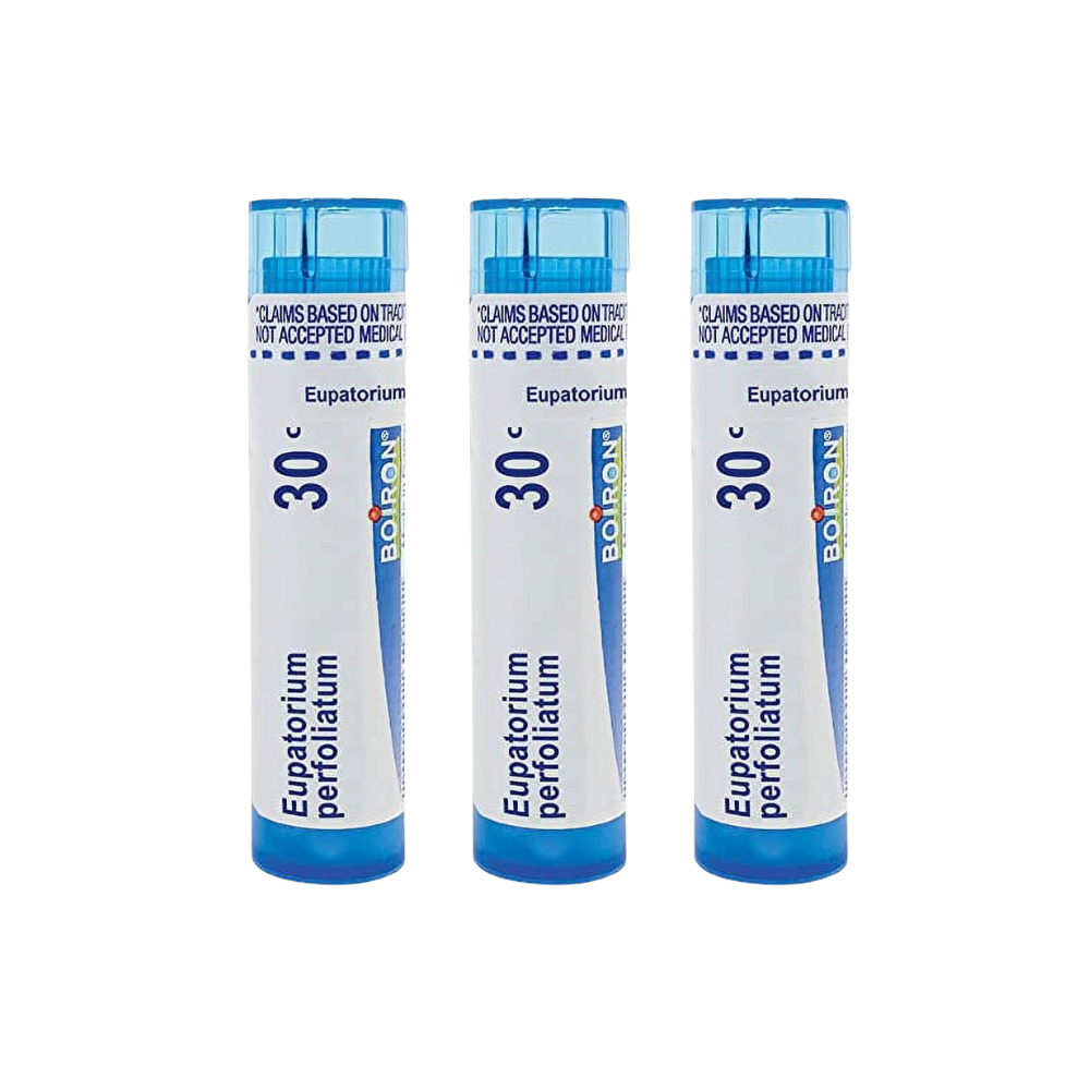 Boiron Eupatorium Perfoliatum 30C, 80 Pellets, Homeopathic Medicine for Stiffness and Bone Pain (3 Pack)