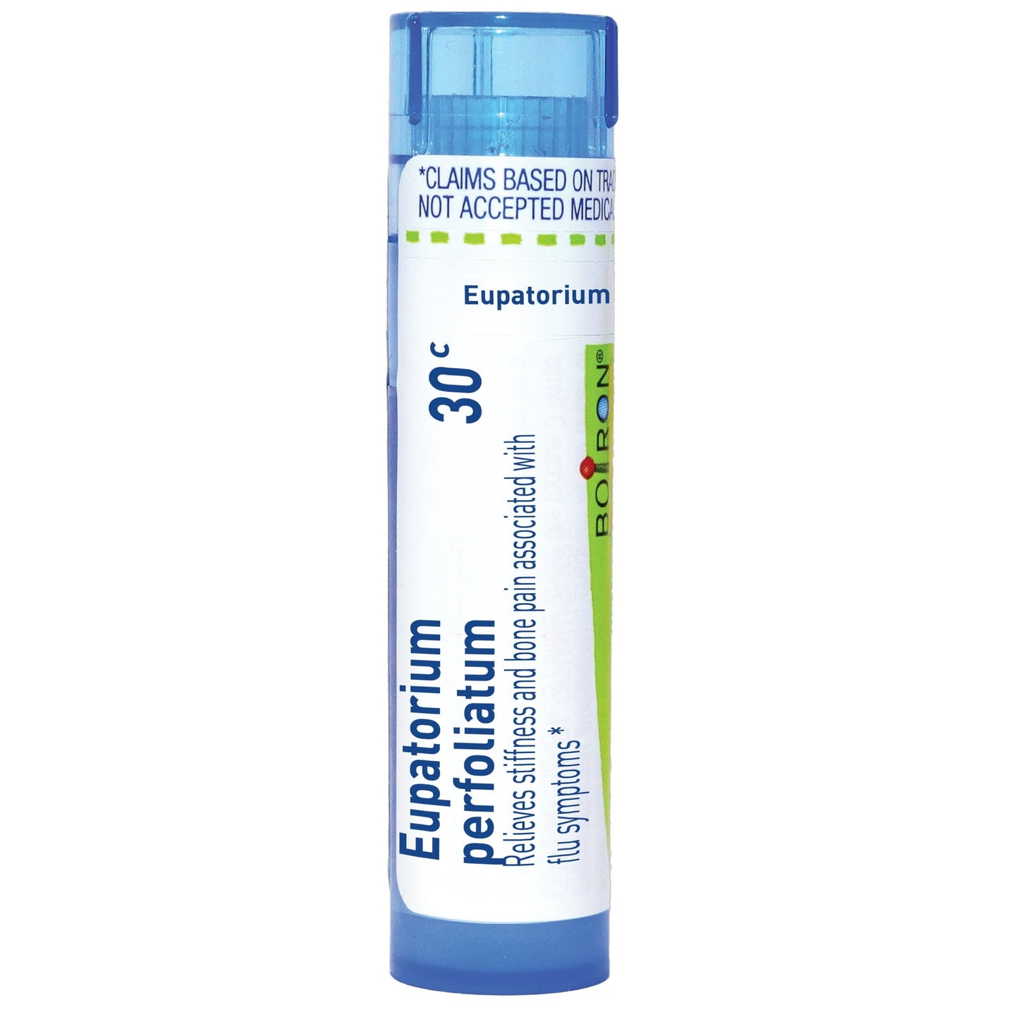 Boiron Eupatorium Perfoliatum 30C, Homeopathic Medicine for Stiffness And Bone Pain Associated With Flu Symptoms, 80 Pellets