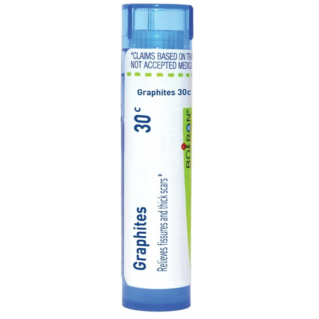 Boiron Graphites 30C, Homeopathic Medicine for Fissures and Thick Scars, 80 Pellets