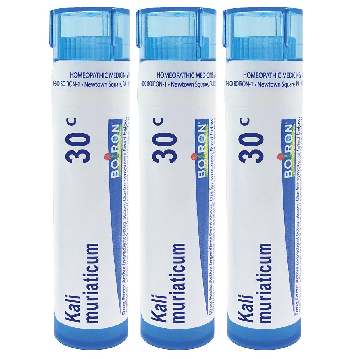 Boiron Kali Muriaticum 30C, Homeopathic Medicine for Nasal Congestion With White Nasal Discharge, 80 Pellets (3 Pack)