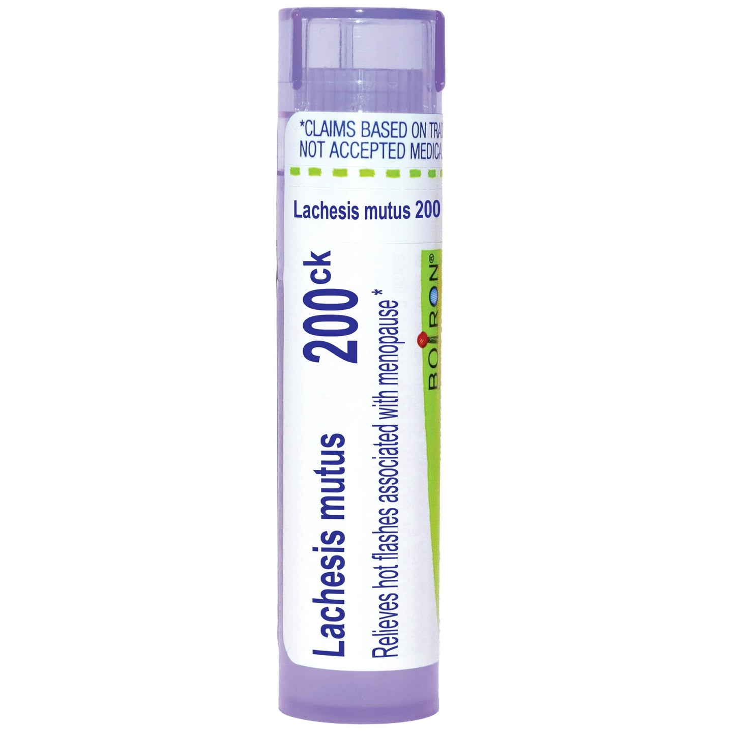 Boiron Lachesis Mutus 200CK, Homeopathic Medicine for Hot Flashes Associated with Menopause, 80 Pellets