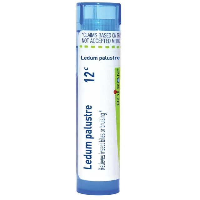 Boiron Ledum Palustre 12C, Homeopathic Medicine for Insect Bites or Bruising Relief, 80 Pellets