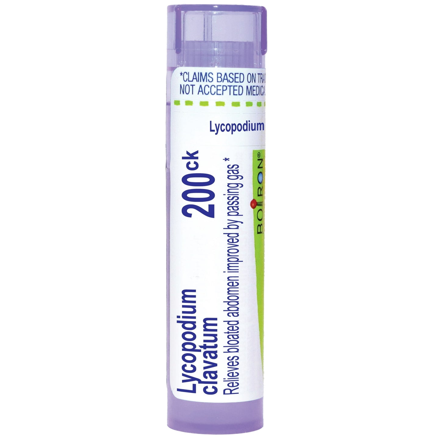 Boiron Lycopodium Clavatum 200CK, Homeopathic Medicine for Bloated Abdomen Improved By Passing Gas, 80 Pellets