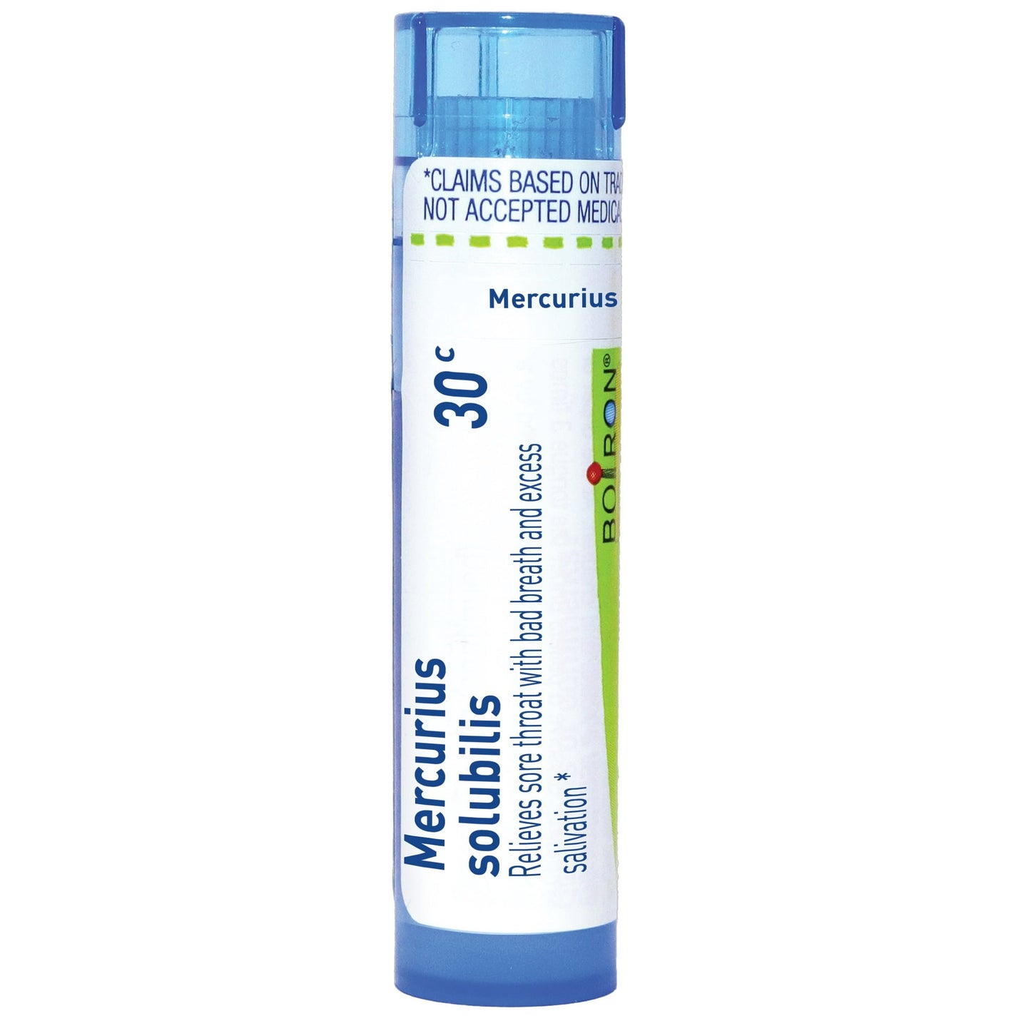 Boiron Mercurius Solubilis 30C, Homeopathic Medicine for Sore Throat With Bad Breath And Excess Salivation, 80 Pellets