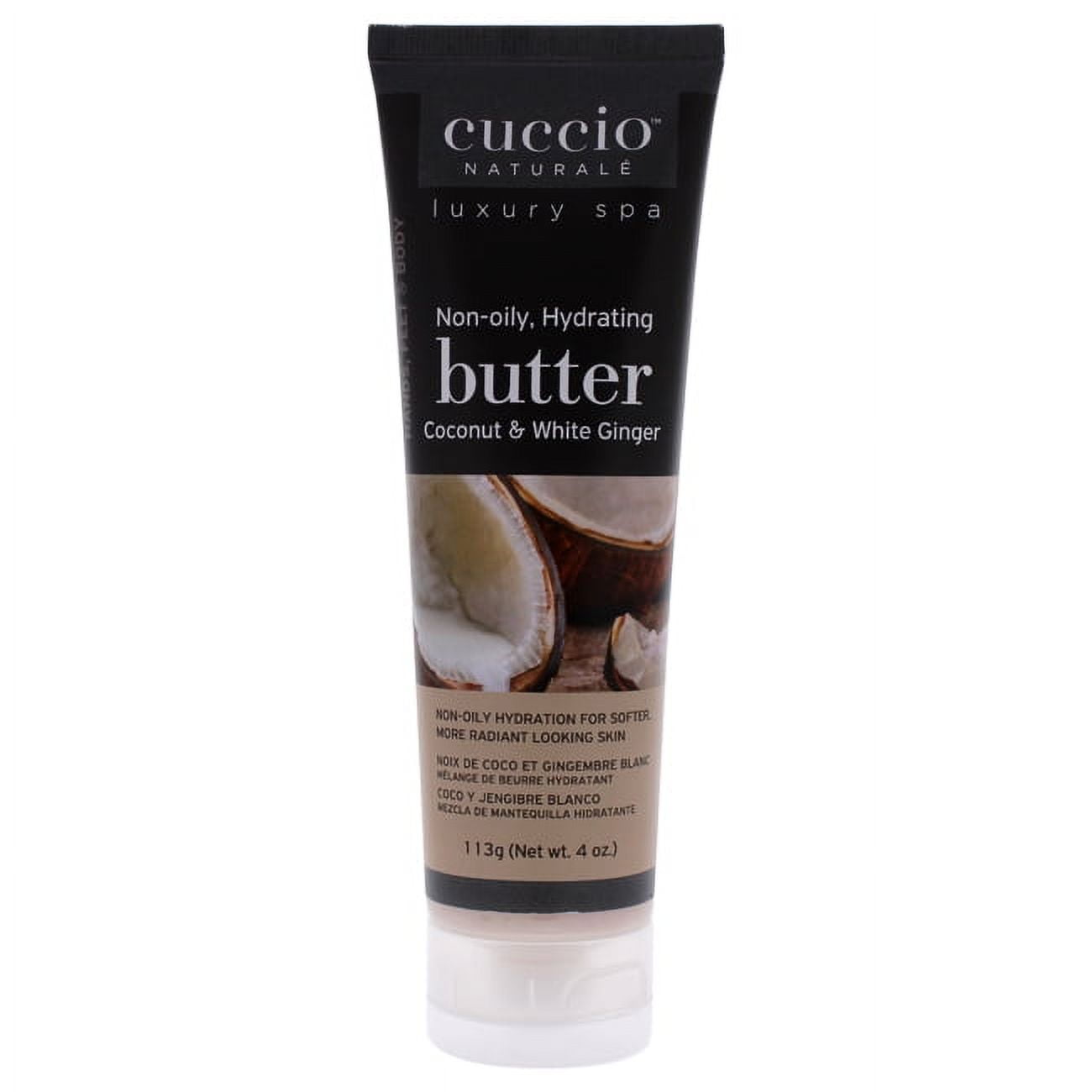 Cuccio Naturale Hydrating Butter - Coconut and White Ginger Body Butter 4 oz