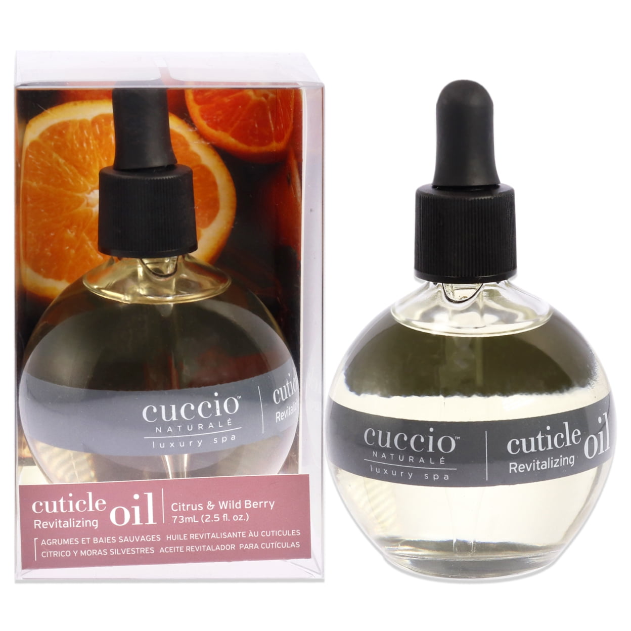 Cuccio Naturale Revitalizing Cuticle Oil Citrus & Wild Berry 2.5 fl oz Nourish Renew Restore