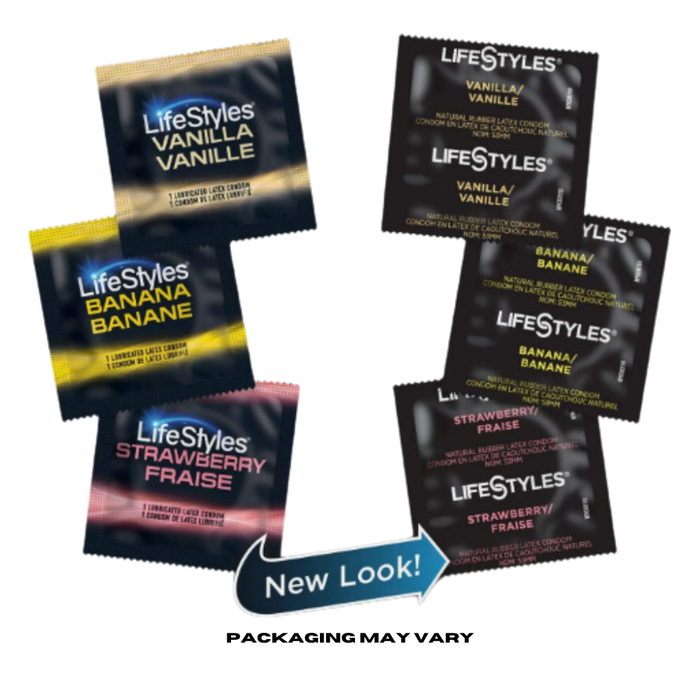 Lifestyles Assorted Flavors Condoms, 100 Count
