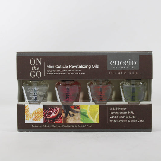 Mini Cuticle Revitalising Oils Set by Cuccio Naturale for Women - 4 x 0.125 Pc