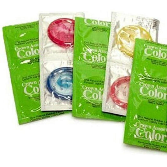 OKAMOTO CROWN ASSORTED COLORS 48-Count Pack