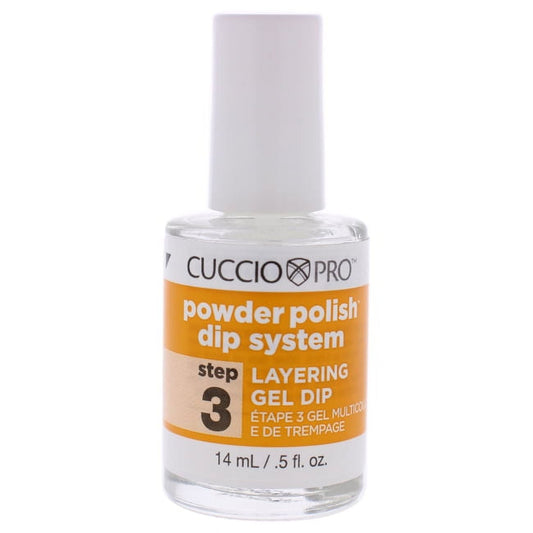 Pro Powder Polish Dip System Layering Gel Dip - Step 3 by Cuccio Colour for Women - 0.5 oz Nail Polish