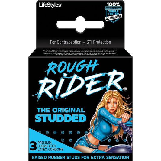 Rough Rider Studded Condom 3 Pack