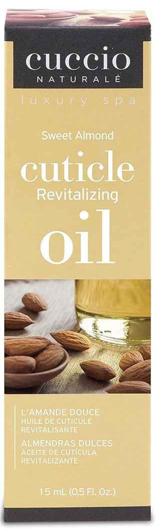 Cuccio Naturale Revitalizing Cuticle Oil - Sweet Almond (.5oz) Hydrating Oil For Repaired Cuticles Overnight - Remedy For Damaged Skin And Thin Nails - Paraben/Cruelty-Free Formula