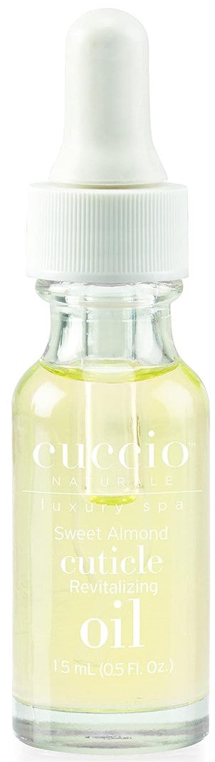 Cuccio Naturale Revitalizing Cuticle Oil - Sweet Almond (.5oz) Hydrating Oil For Repaired Cuticles Overnight - Remedy For Damaged Skin And Thin Nails - Paraben/Cruelty-Free Formula