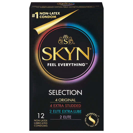 SKYN Selection Variety Pack Non-Latex Condoms, 12 Count