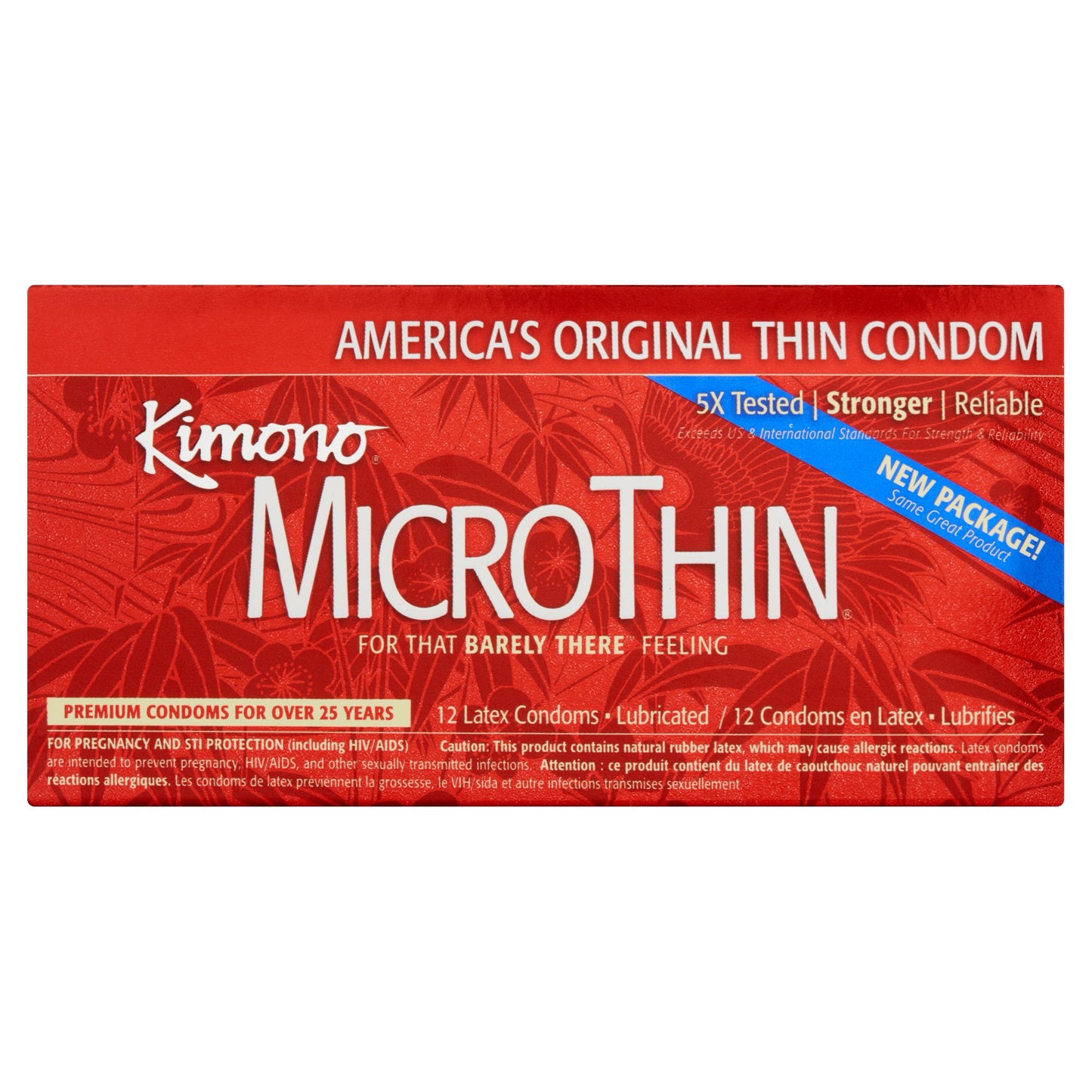 Mayer Laboratories Kimono Ultra Thin Lubricated Latex Condoms - 12 Pack