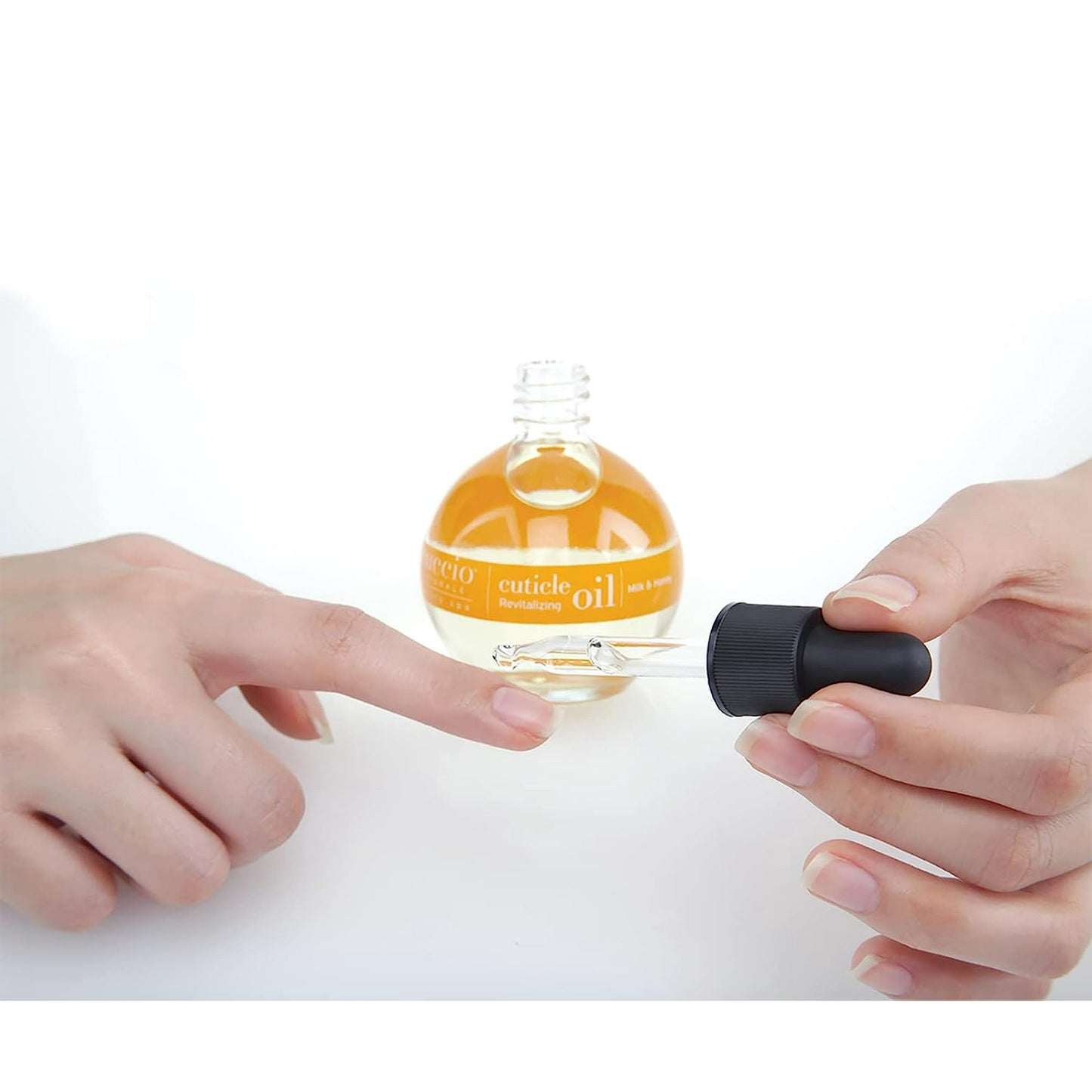 Cuccio Naturale Cuticle Revitalizing Oil Set - Hydrating Oils for Instant Cuticle Repair for Dry, Damaged Skin and Nails - Paraben and Cruelty-Free Formula - Soothing Milk and Honey Fragrance - 2 pc